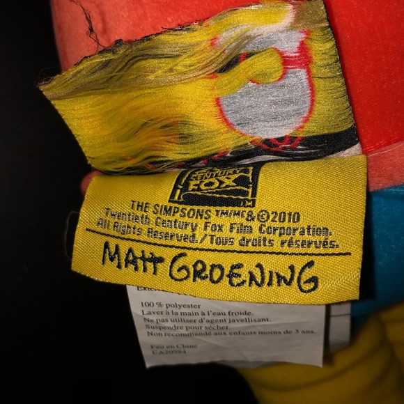 🛹 THE SIMPSONS JUMBO BART SIMPSON PLUSH TOY 27 INCHES 🛹 - Picture 5 of 7